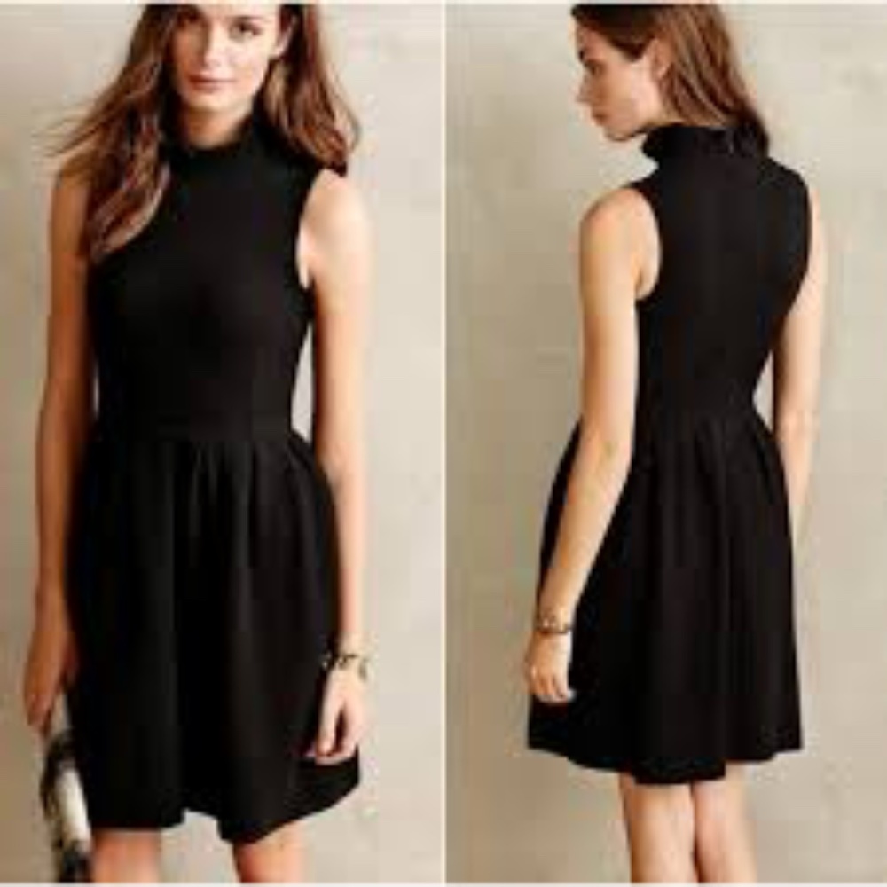 Anthropologie Ganni Black Dress